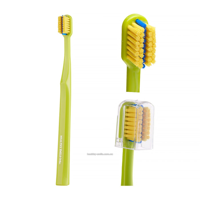Healthy Smile Ortho Ортодонтична зубна щітка, салатова